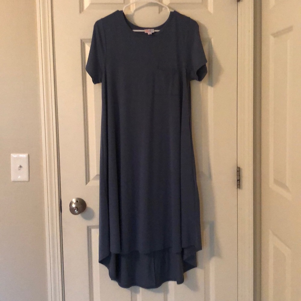 Small Blue Lularoe Carly Dress